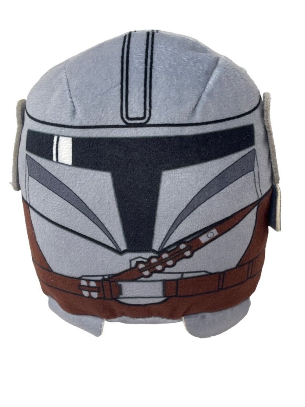 Star Wars The Mandalorian Cuutopia Plush 5″ Helmeted Gray Brown Toy